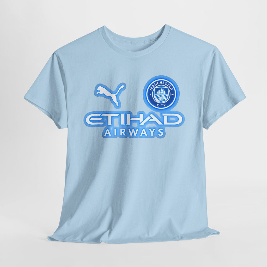 Manchester City Inspired Etihad Airways Logo Tee