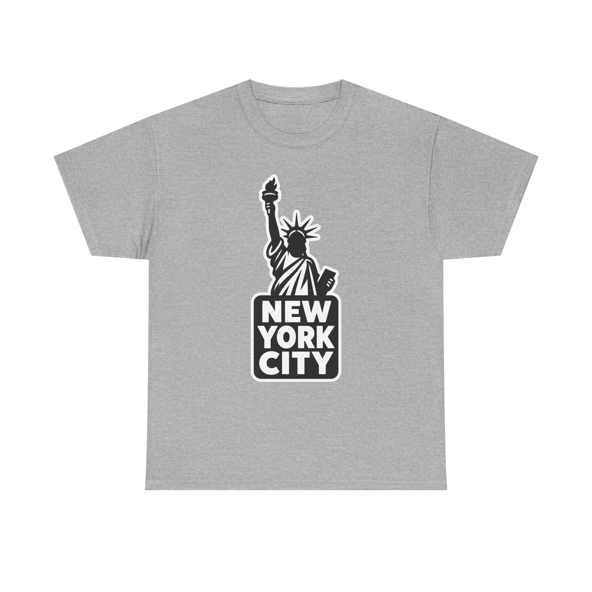 New York City Statue of Liberty Graphic Cotton T-Shirt / Tee