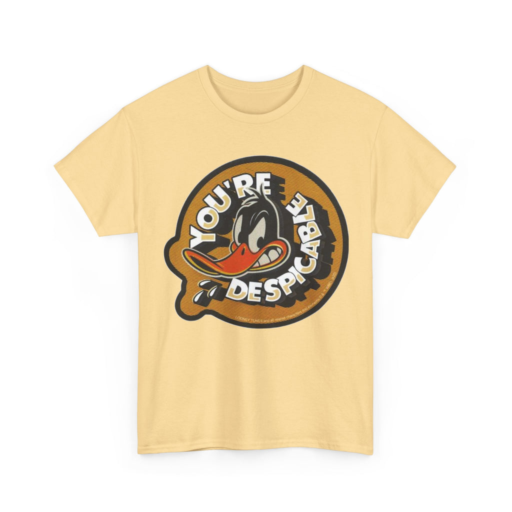 Vintage Daffy Duck Graphic Tee — “You're Despicable” Retro Cartoon Shirt