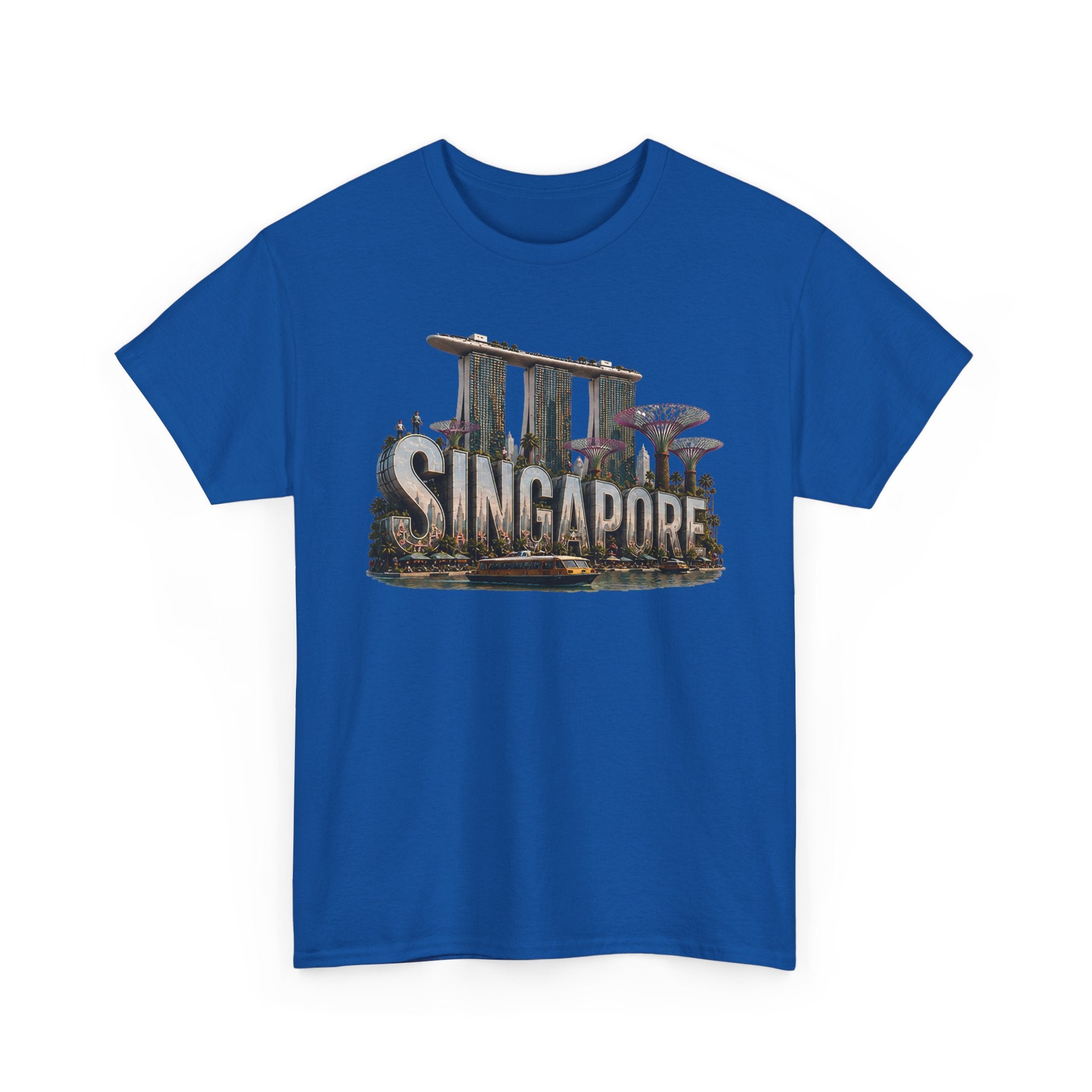 Singapore Skyline T-Shirt — Marina Bay Sands & Supertree Graphic Tee