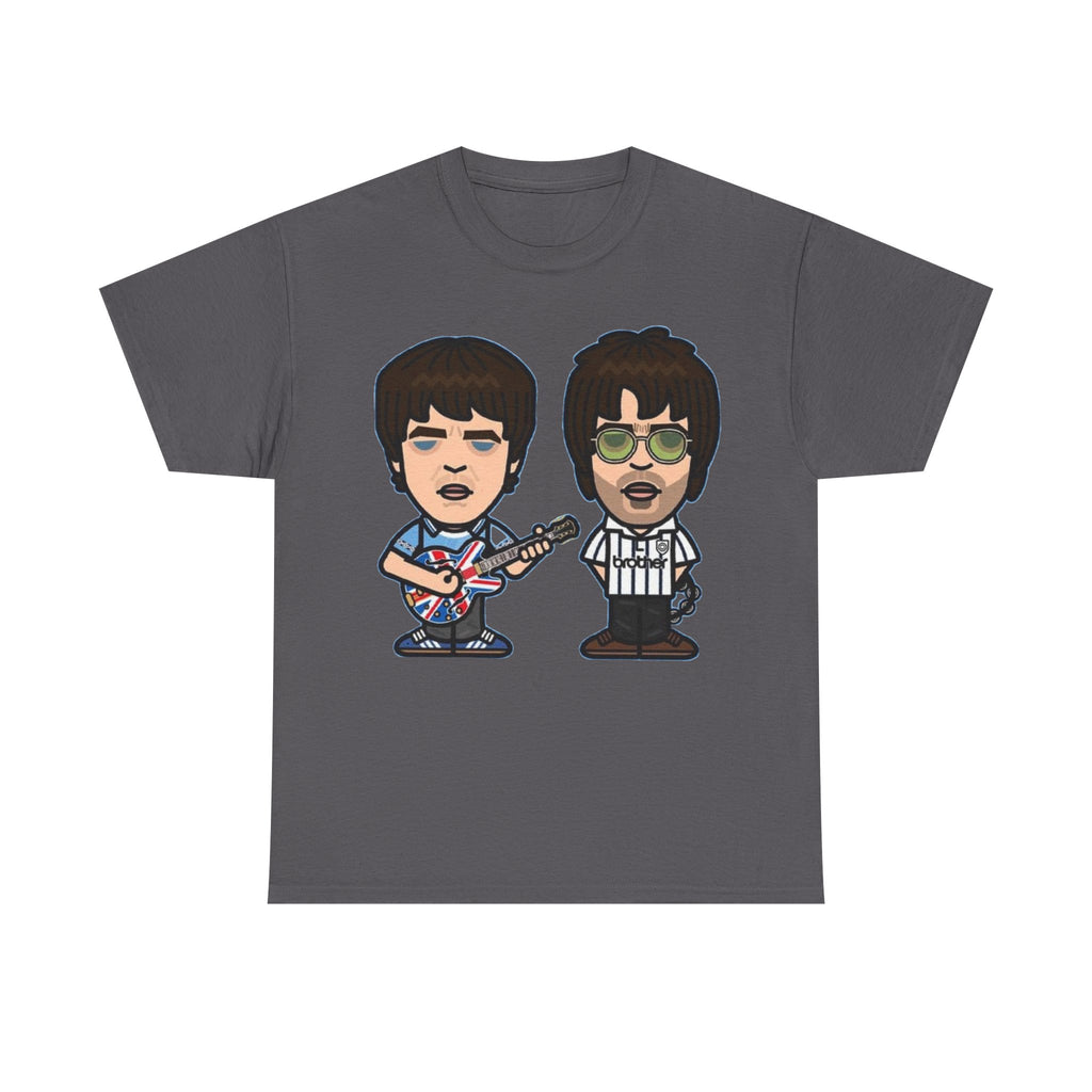 Oasis Noel & Liam Cartoon Rock Duo T-Shirt