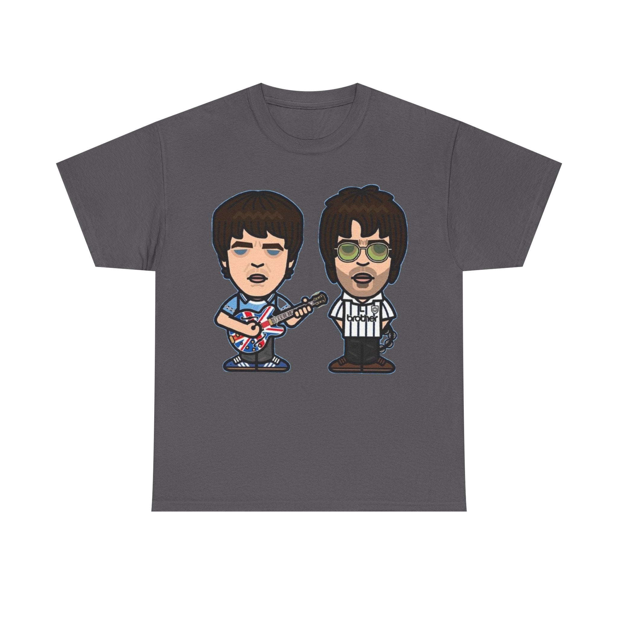 Oasis Noel & Liam Cartoon Rock Duo T-Shirt