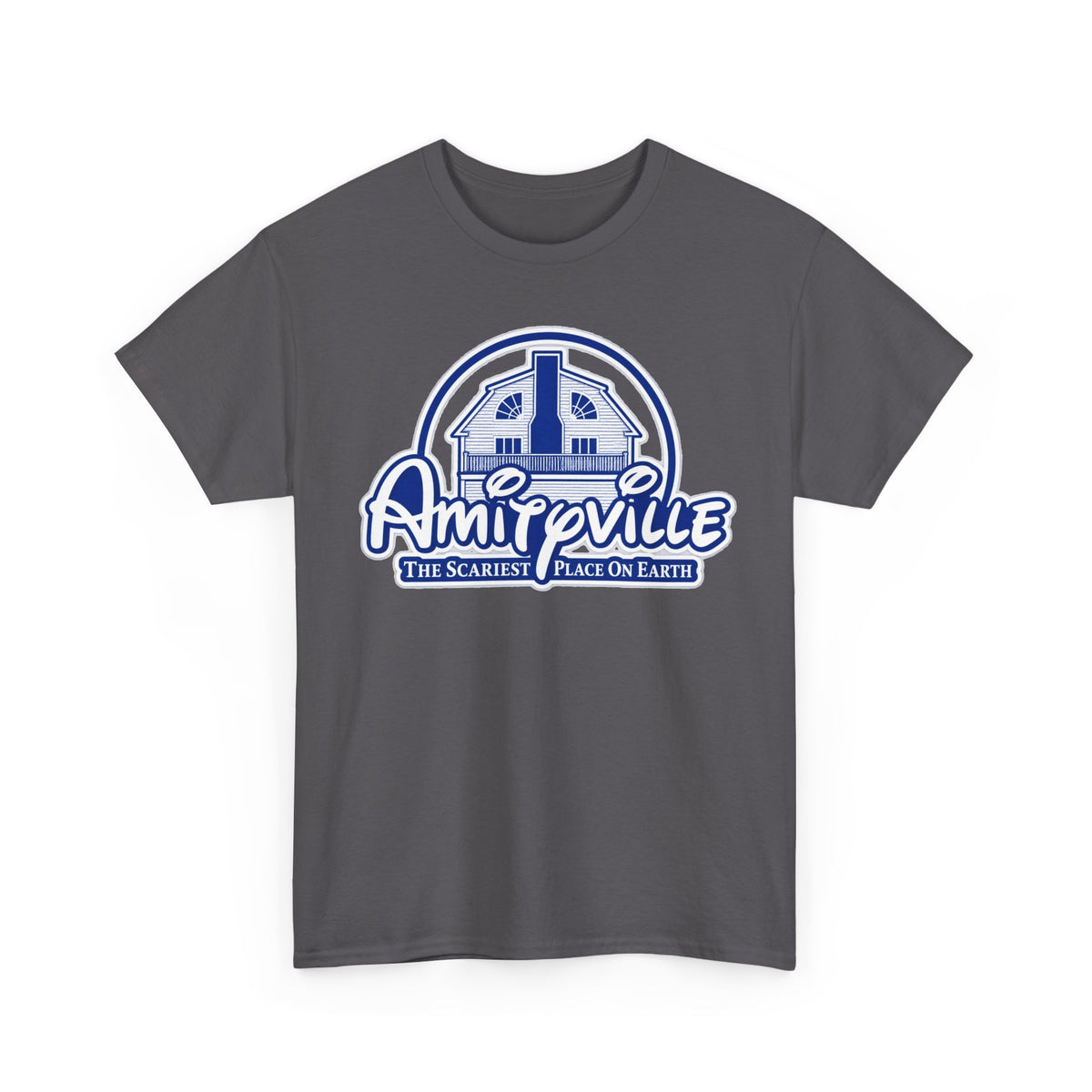 Amityville Horror Tee – "Amityville: The Scariest Place on Earth" Graphic Shirt