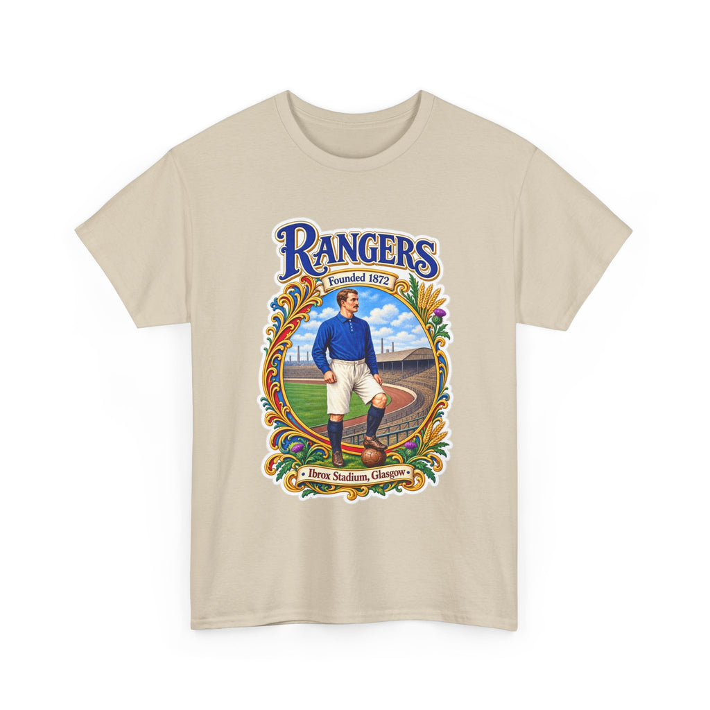 Rangers Retro Player Field Graphic Cotton T-Shirt