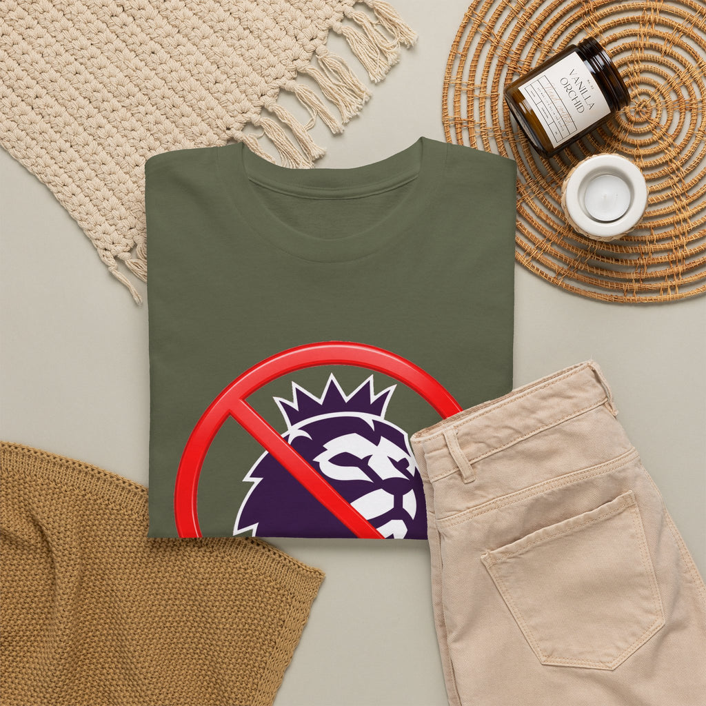 No to the Premier League Tee — Anti-Premier Soccer Protest Shirt