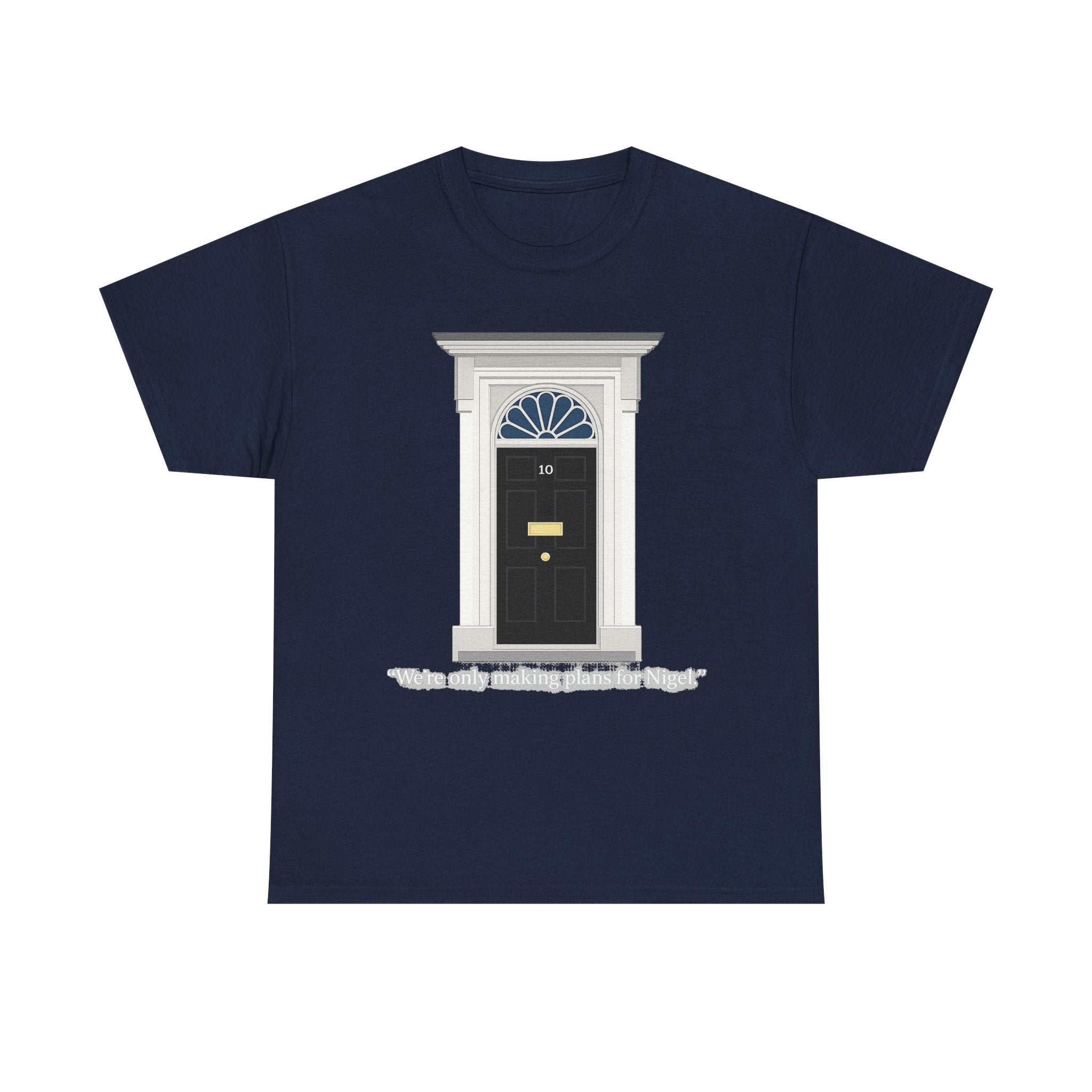 Doorway Graphic Tee — 'With Only a Knocking, who will be Might?' Black T‑Shirt