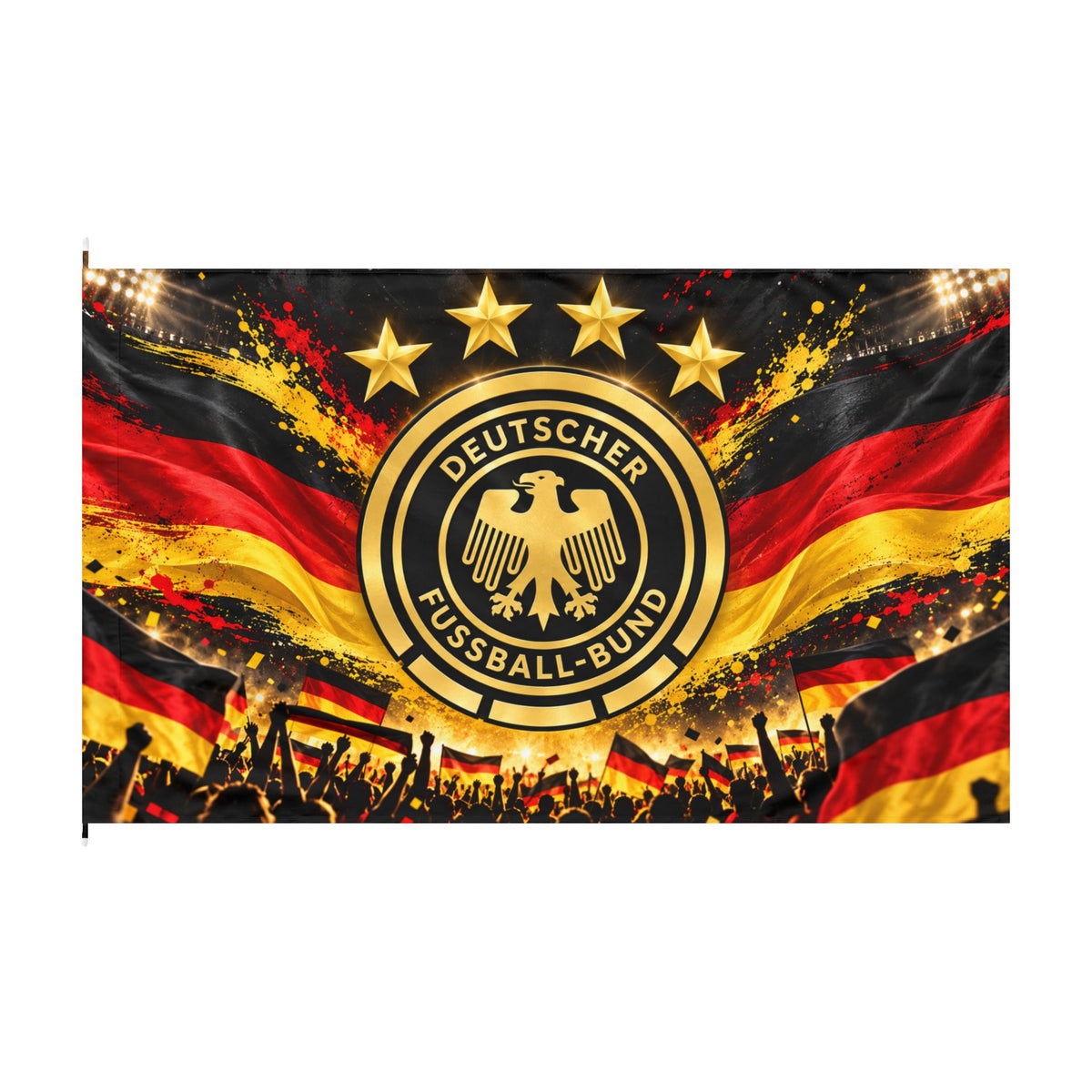 Germany Football Flag – Deutscher Fussball-Bund Double-Sided Fan Banner