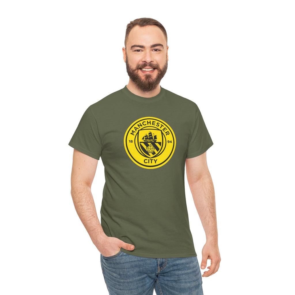 Manchester City Yellow Crest T-Shirt