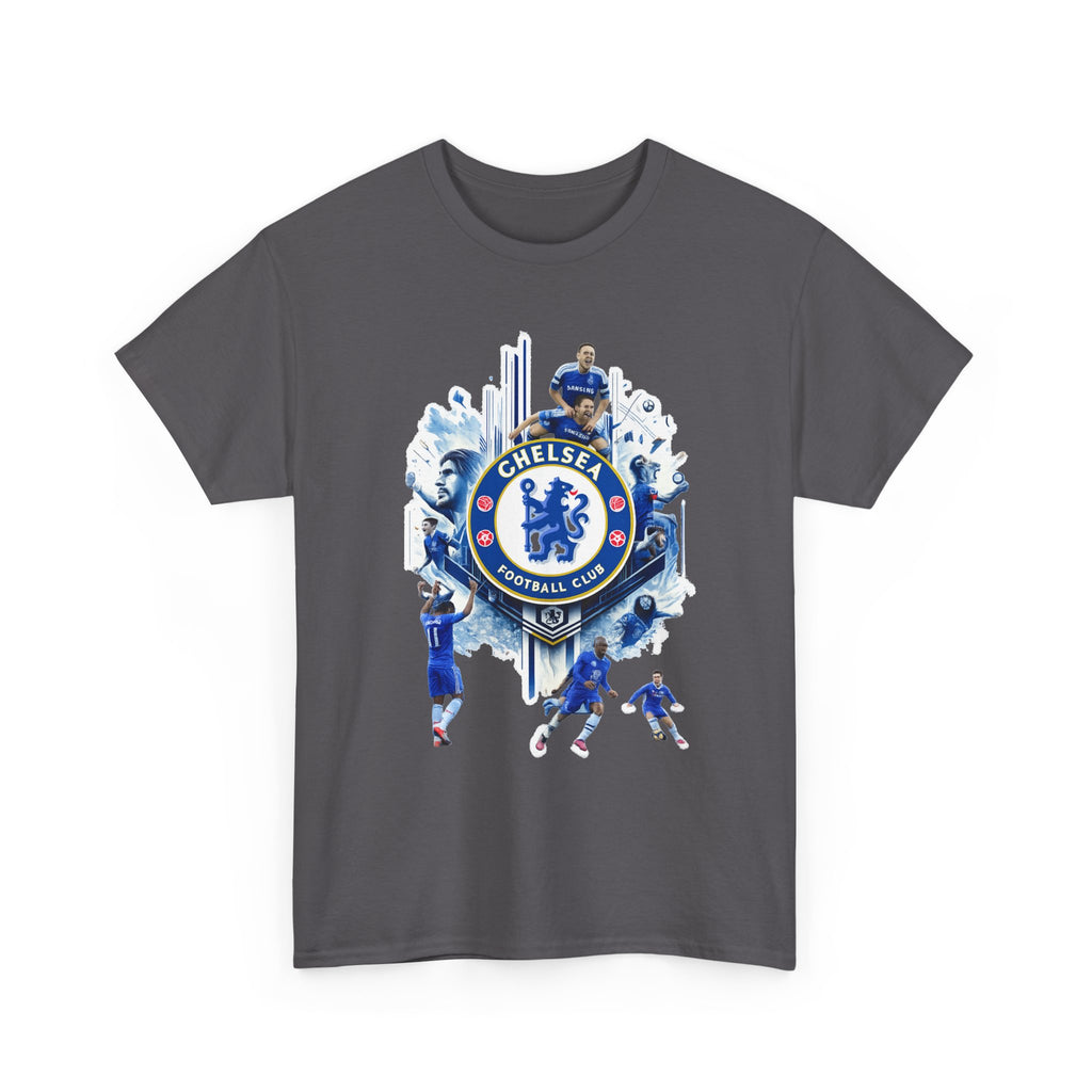 Chelsea FC Crest Players T-Shirt — Blue Football Fan Tee