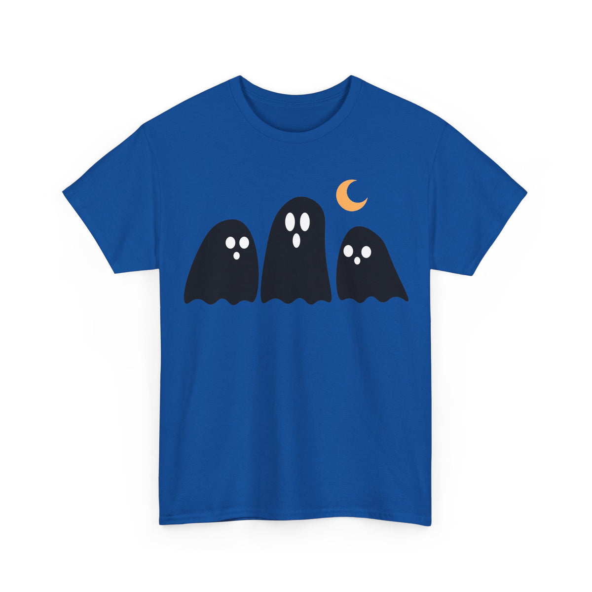 Ghost Trio Moon T-Shirt — Cute Halloween Graphic Tee