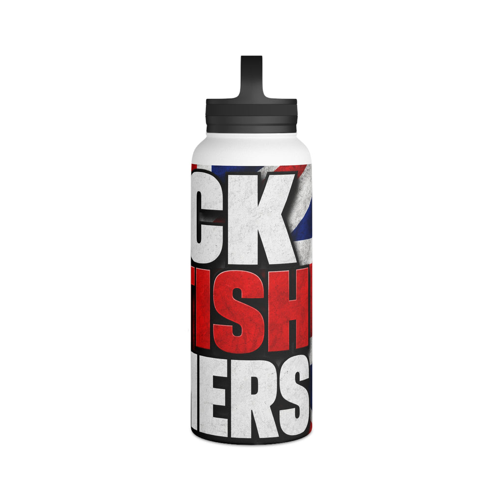 Back British Farmers Stainless Steel Water Bottle — Union Jack Patriotic Insulated Bottle