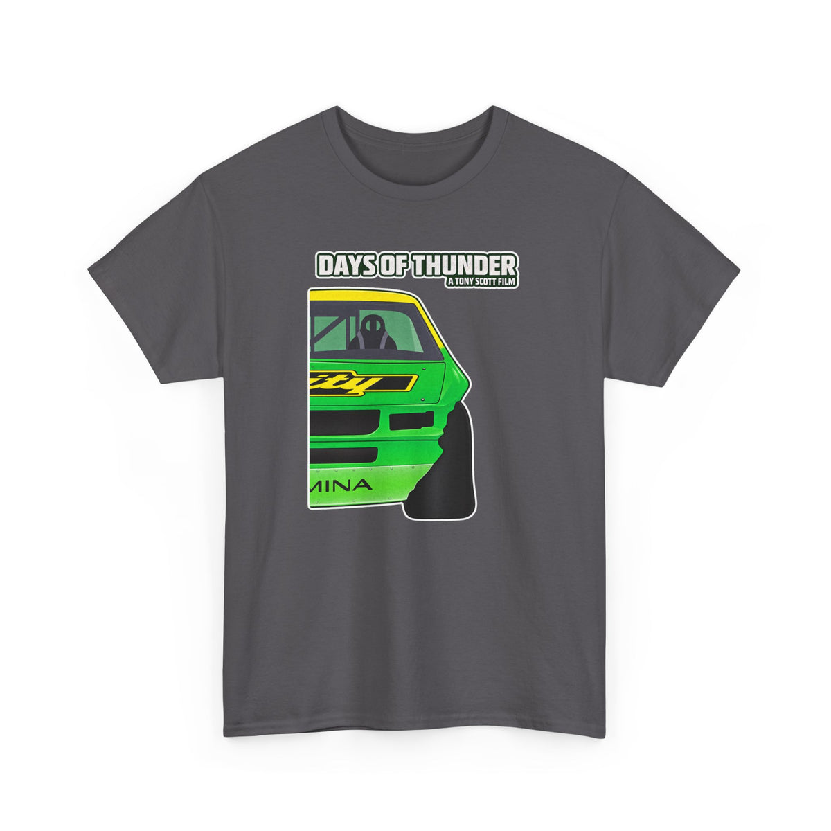 Days of Thunder Racing Car T‑Shirt — Retro Green Muscle Car Tee