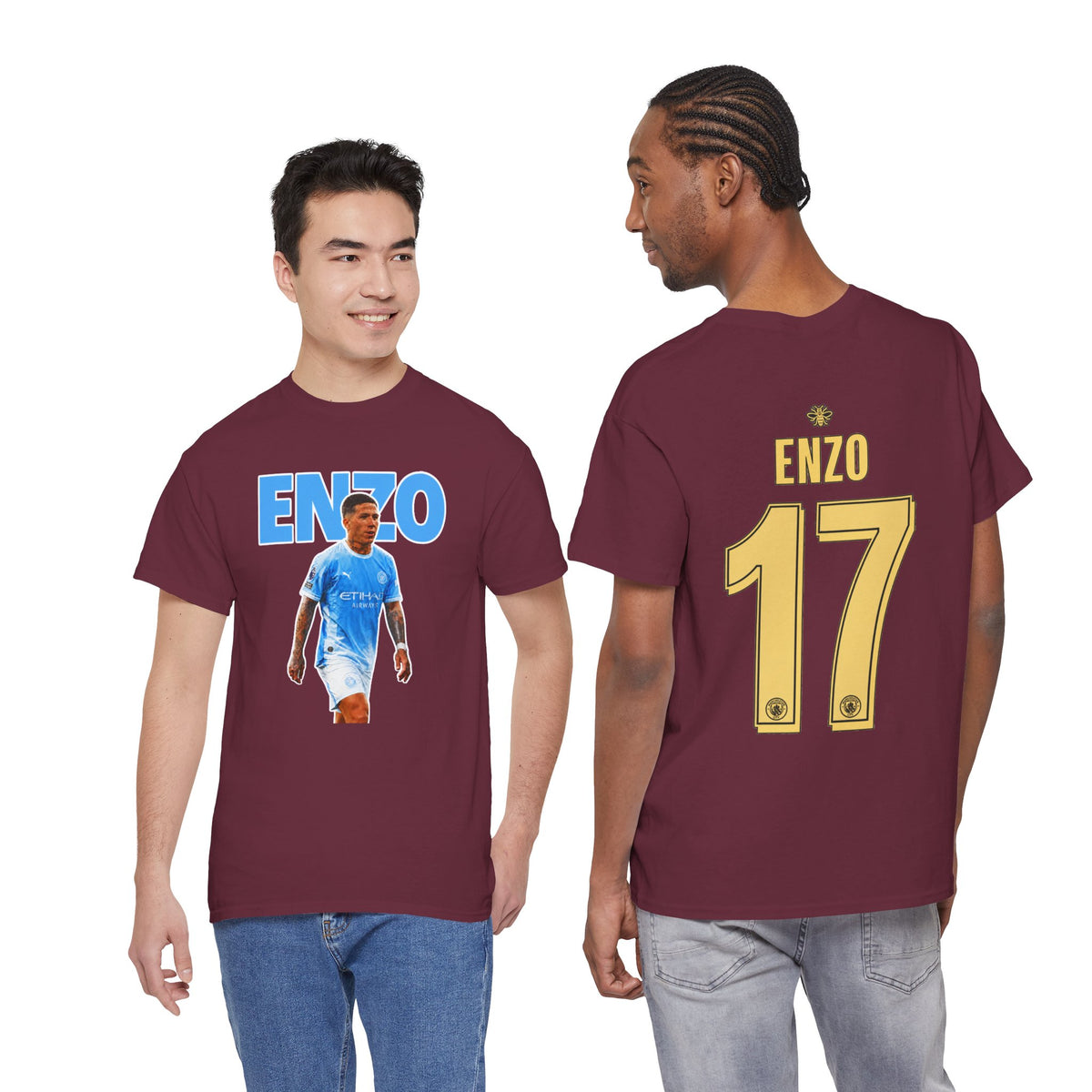 Enzo Fernandez Manchester City Inspired Cotton T-Shirt
