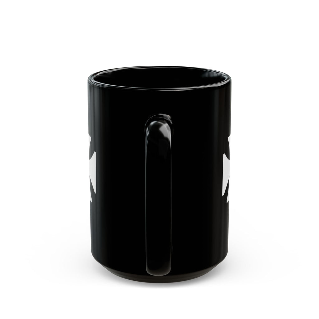 Manchester City ST Mark's Black Ceramic Mug with White Maltese Cross – Gothic Coffee Cup (11oz, 15oz)