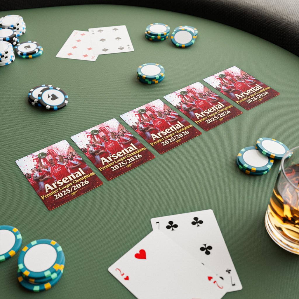 Arsenal Premier League Champions 2025/2026 Playing / Poker Cards