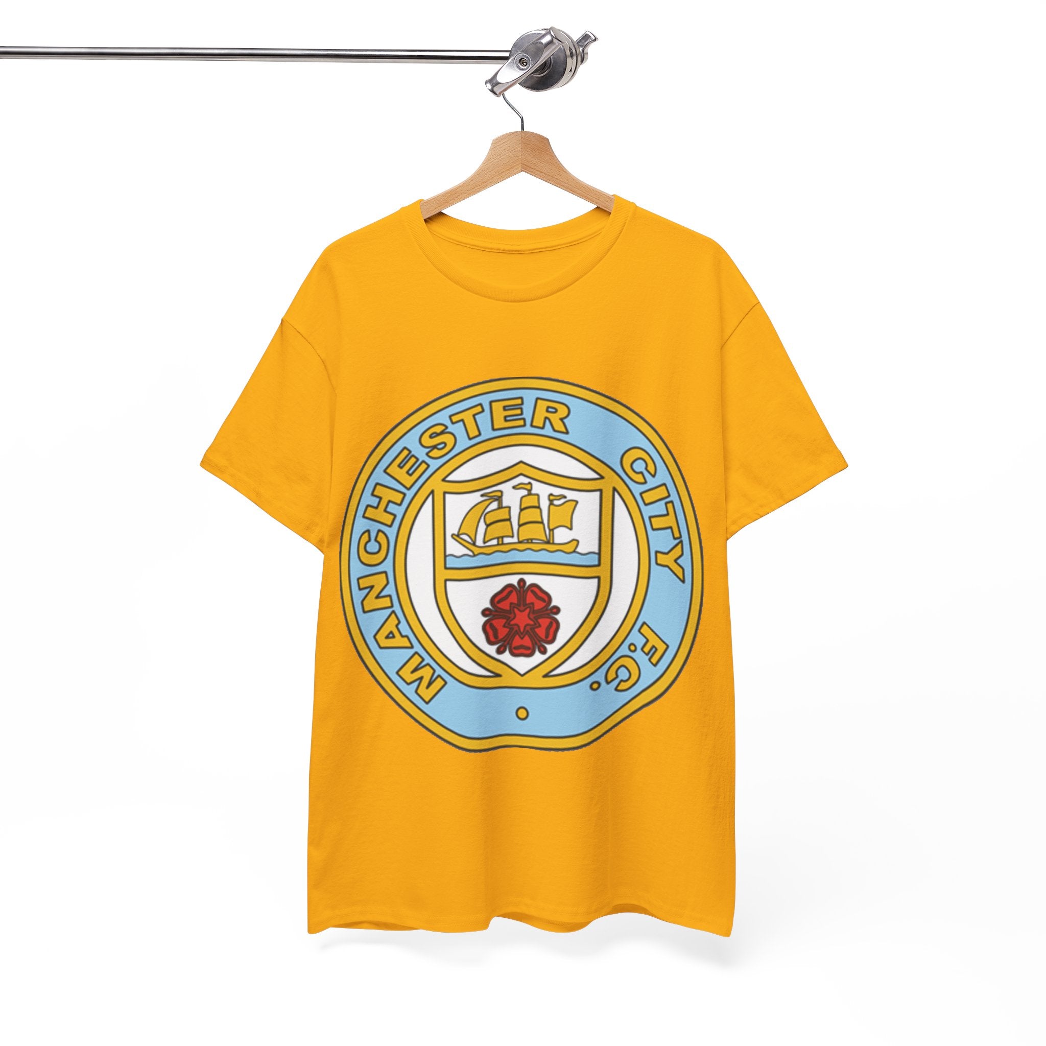 Manchester City FC Retro Crest T-Shirt – Retro Football Fan Tee