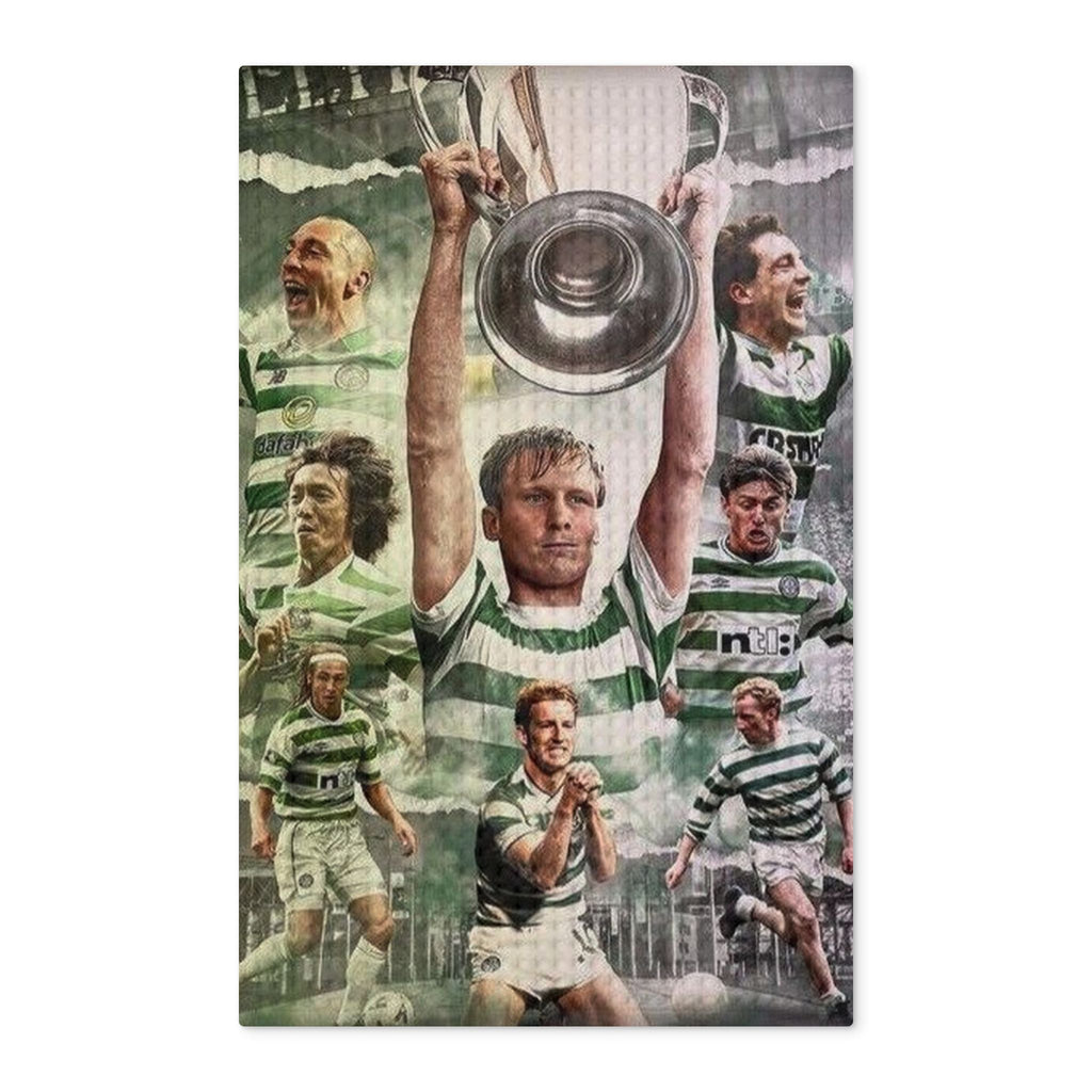 Celtic Legends Tea Towel — Vintage Hoops Champions Waffle Tea Towel