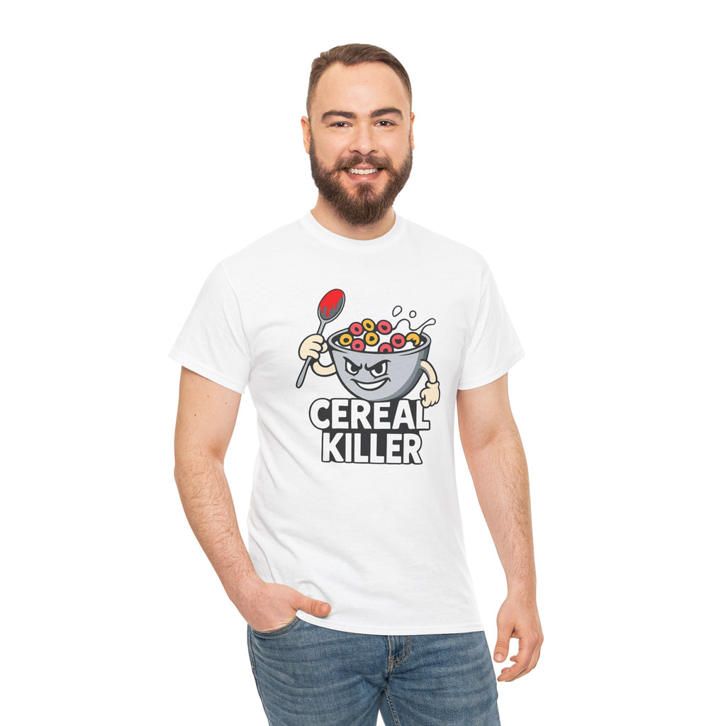 Cereal Killer Graphic Tee — Funny Breakfast Cartoon T‑Shirt