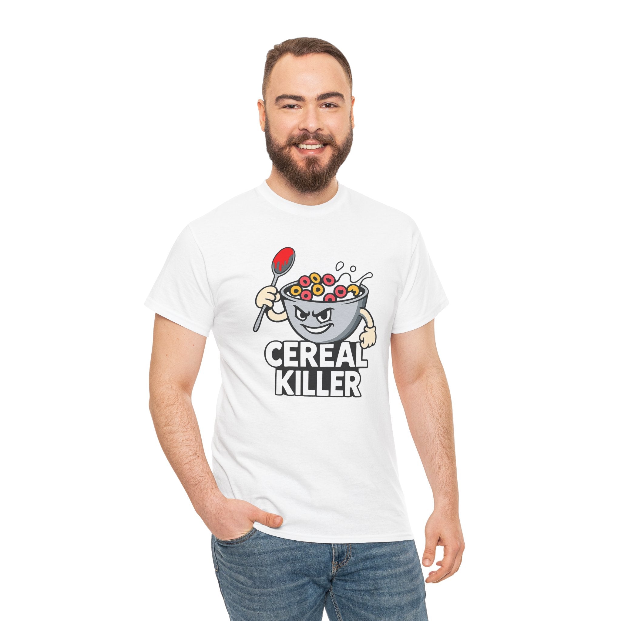 Cereal Killer Graphic Tee — Funny Breakfast Cartoon T‑Shirt
