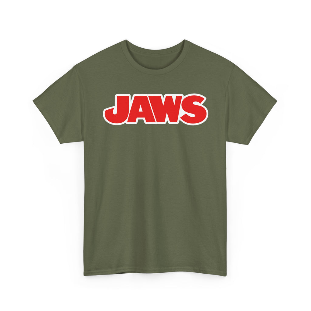 Jaws Logo Tee — Retro Red Movie Graphic T‑Shirt