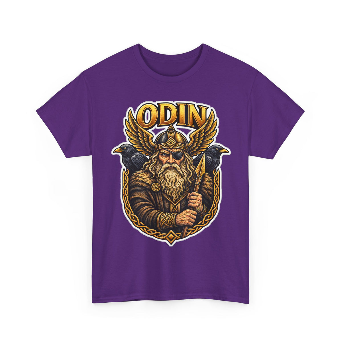 Odin Viking Cotton T-Shirt — Norse God Graphic Tee