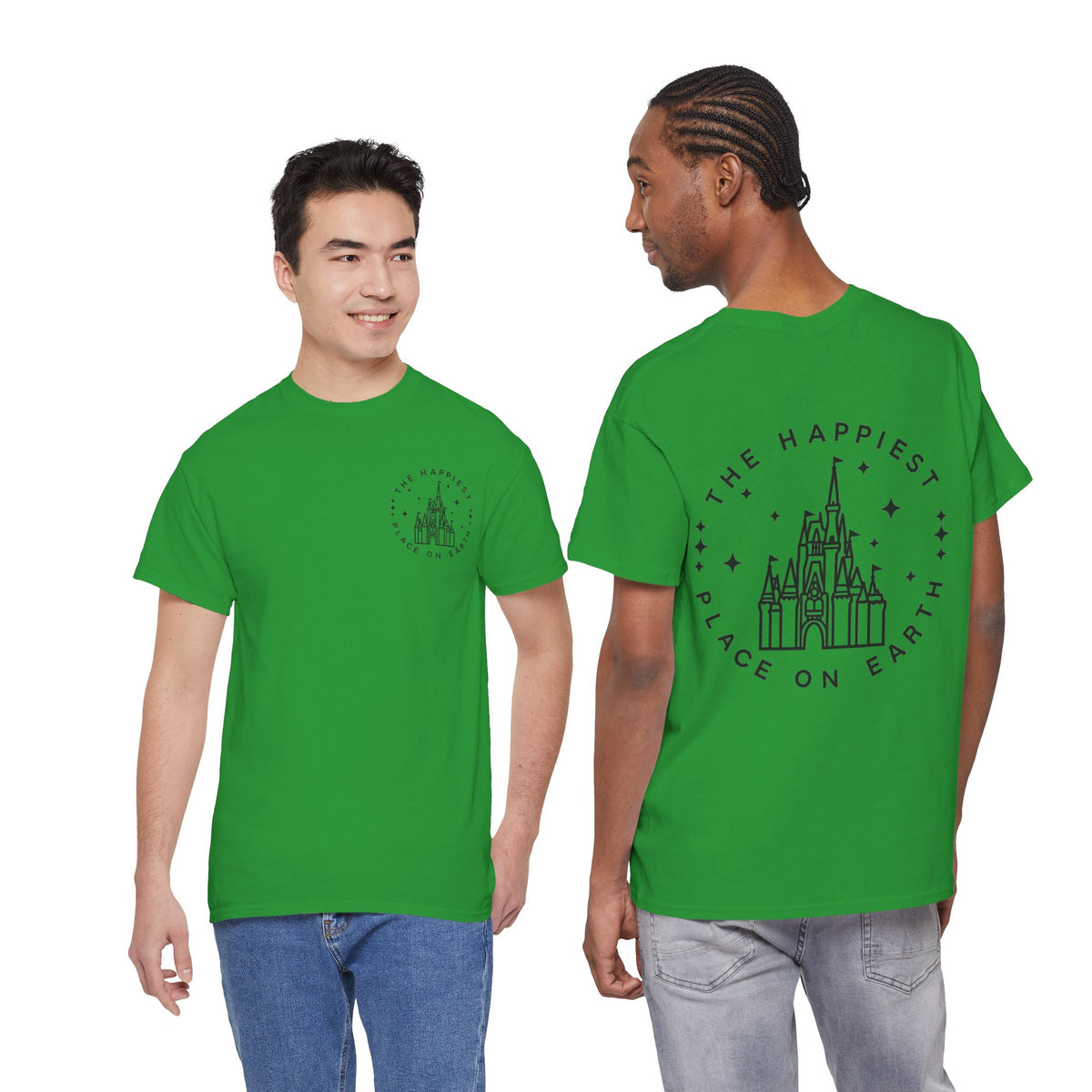 The Happiest Place on Earth Castle Graphic Cotton T-Shirt