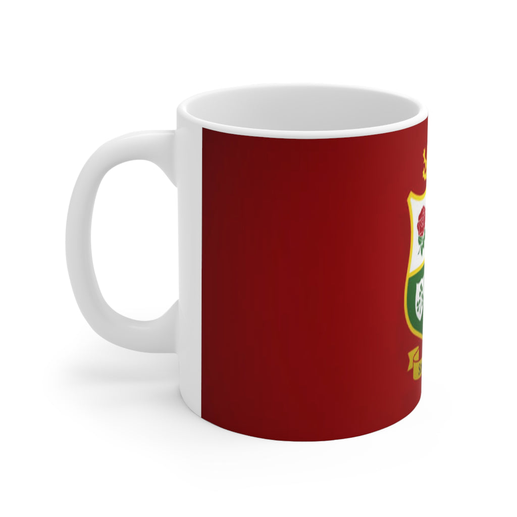 British Lions Crest Mug – Rugby Club Ceramic Coffee Cup (11oz & 15oz)