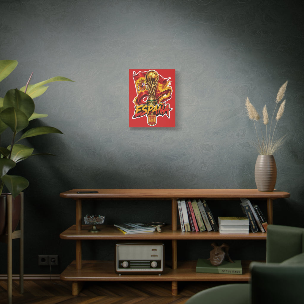 Spain World Cup 2026 Matte Canvas Art — España Trophy Wall Decor