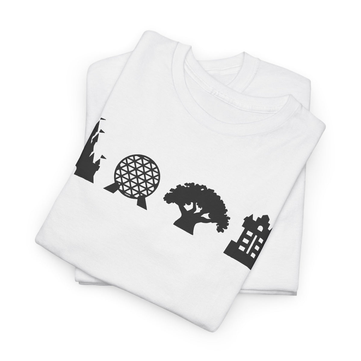 WDW theme parks Silhouettes Unisex Heavy Cotton Tee