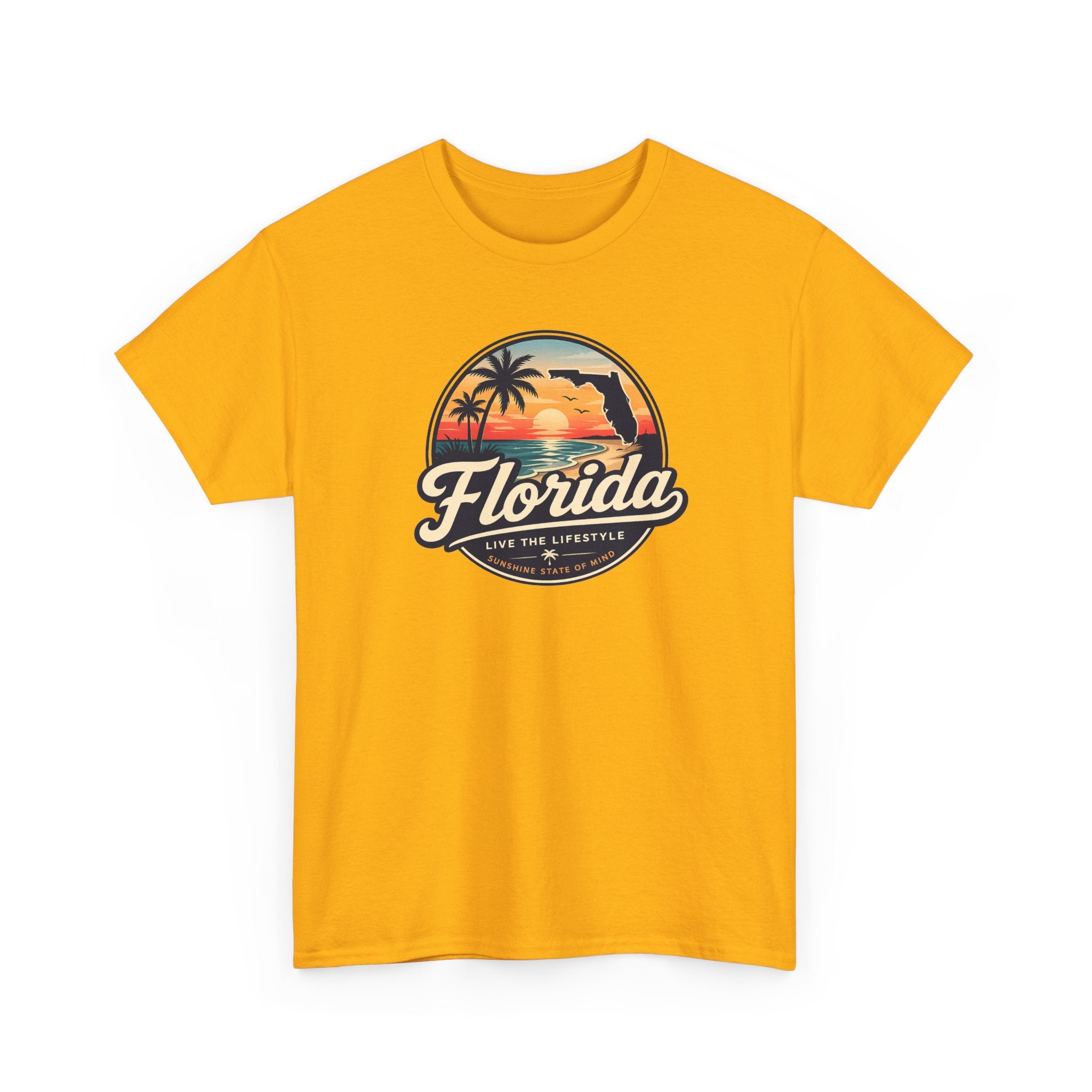 Florida Sunset Tee — Vintage Palm Beach Graphic T-Shirt