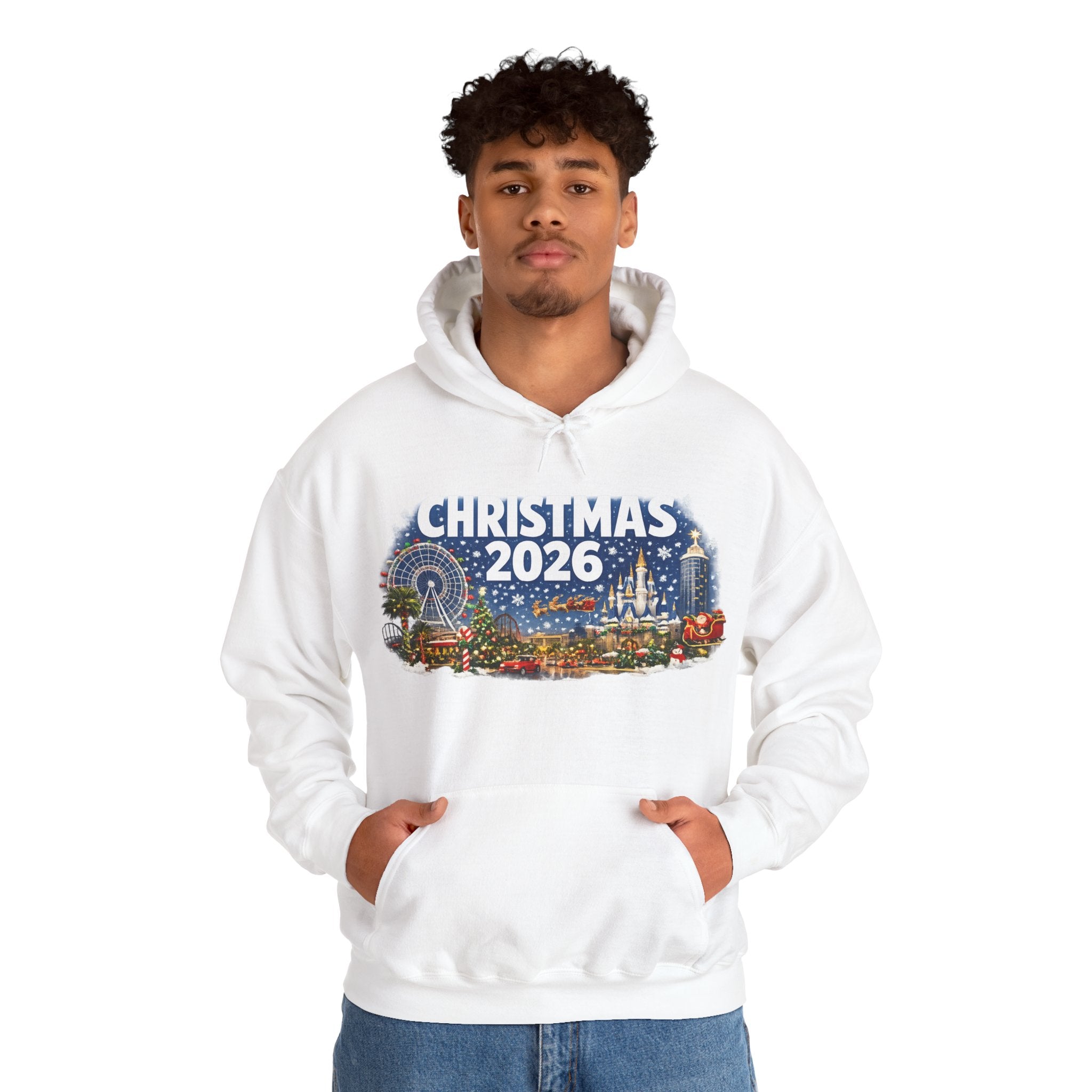 Christmas 2026 Holiday Hoodie — Festive Winter Village Sweatshirt