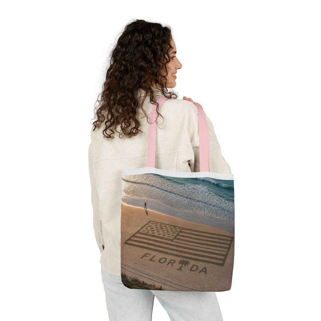 Florida Canvas Tote Bag, 5-Color Straps