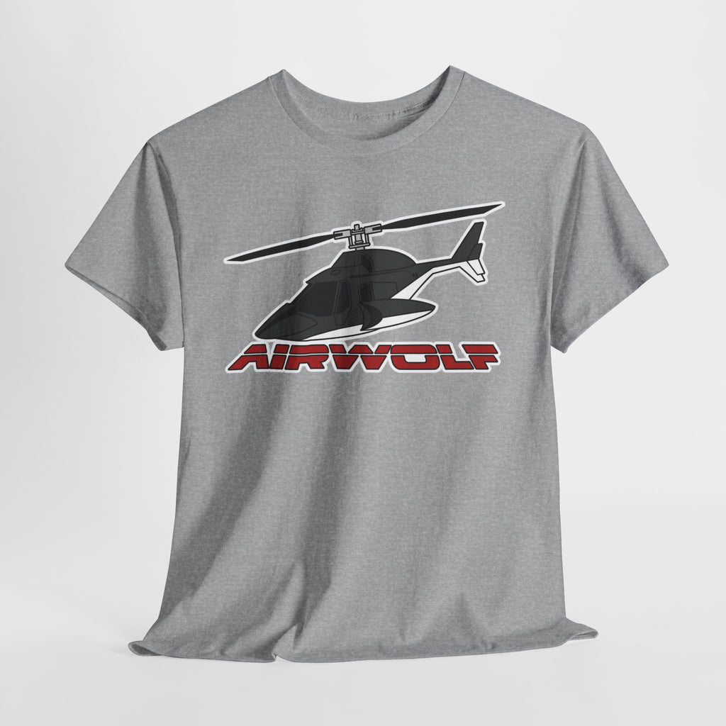 Helicopter Airwolf Tee — Retro Airwolf Logo Graphic T‑Shirt