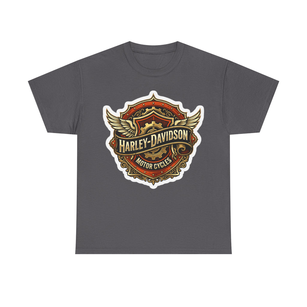 Harley-Davidson Flame Skull Inspired Cotton T-Shirt