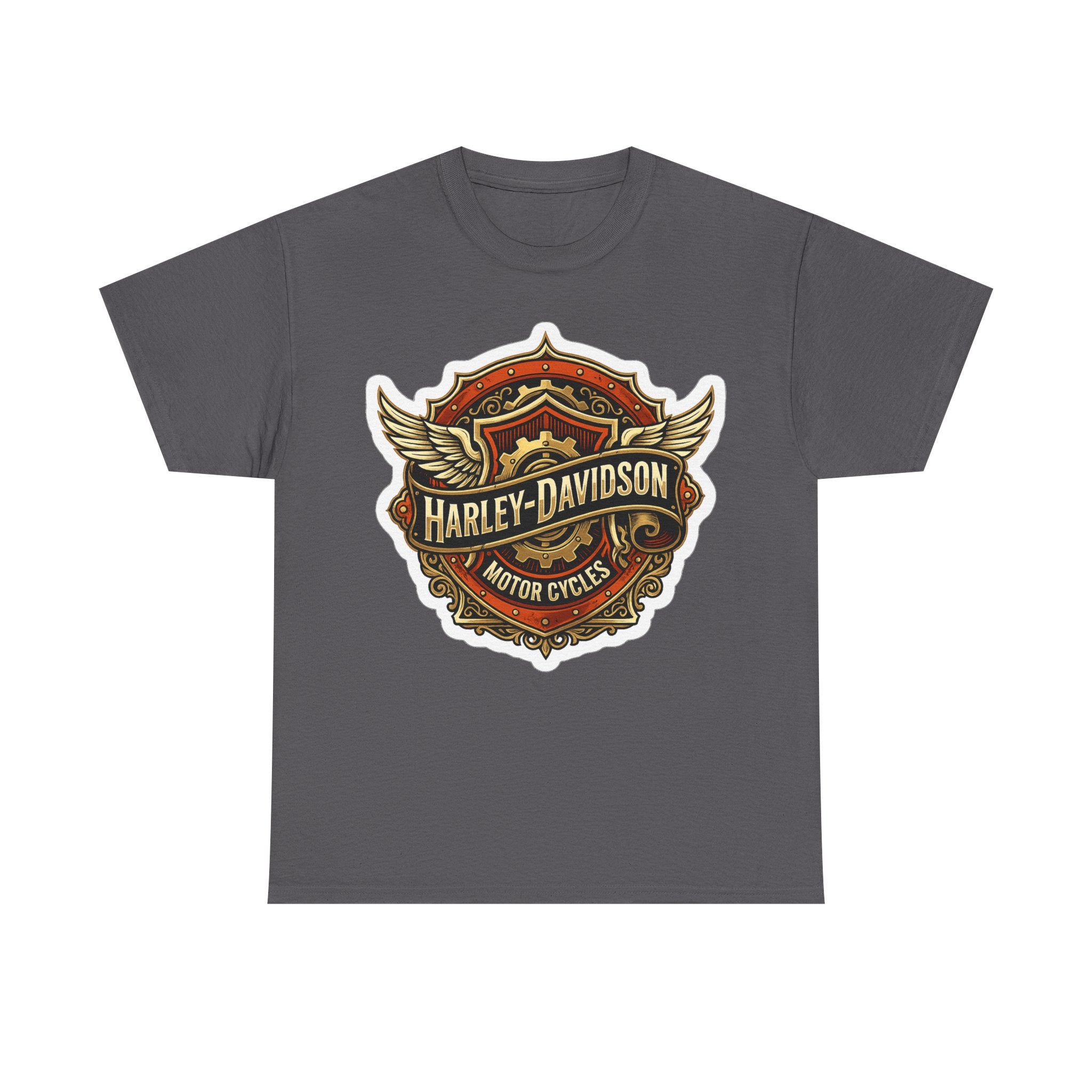 Harley-Davidson Flame Skull Inspired Cotton T-Shirt