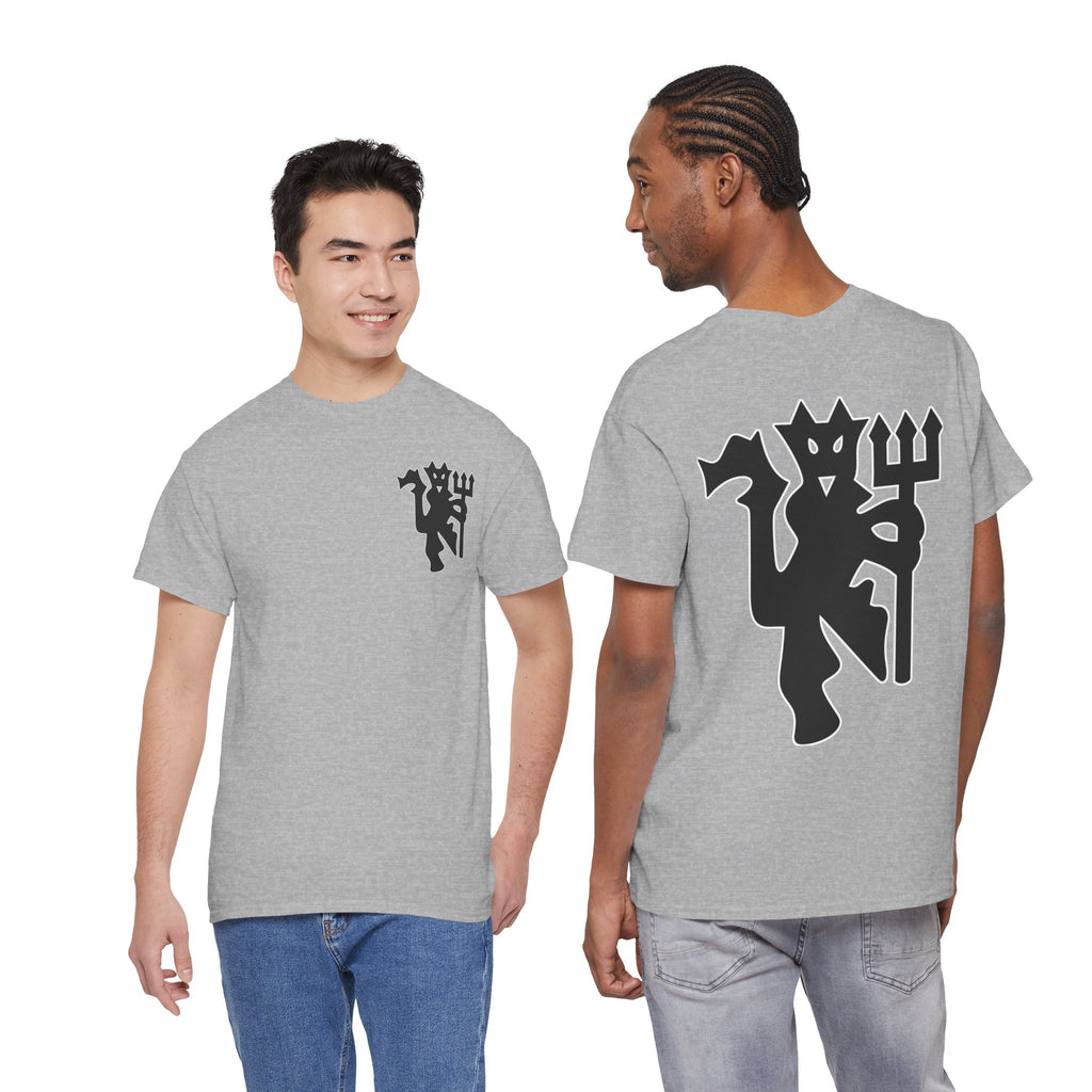 Manchester United Devil Cotton T-Shirt – Retro Trident Football Crest Tee