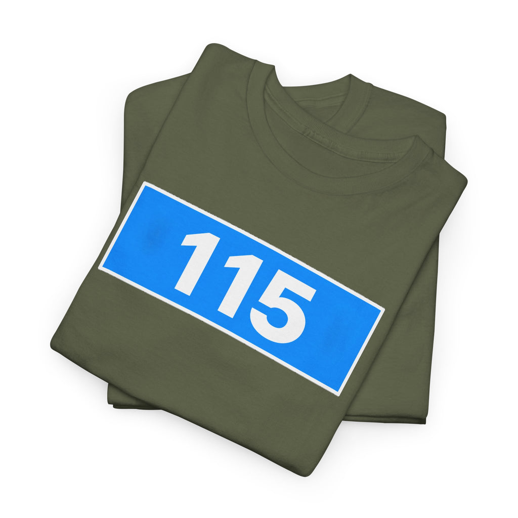Manchester City 115 Inspired Minimalist Graphic Cotton T-Shirt