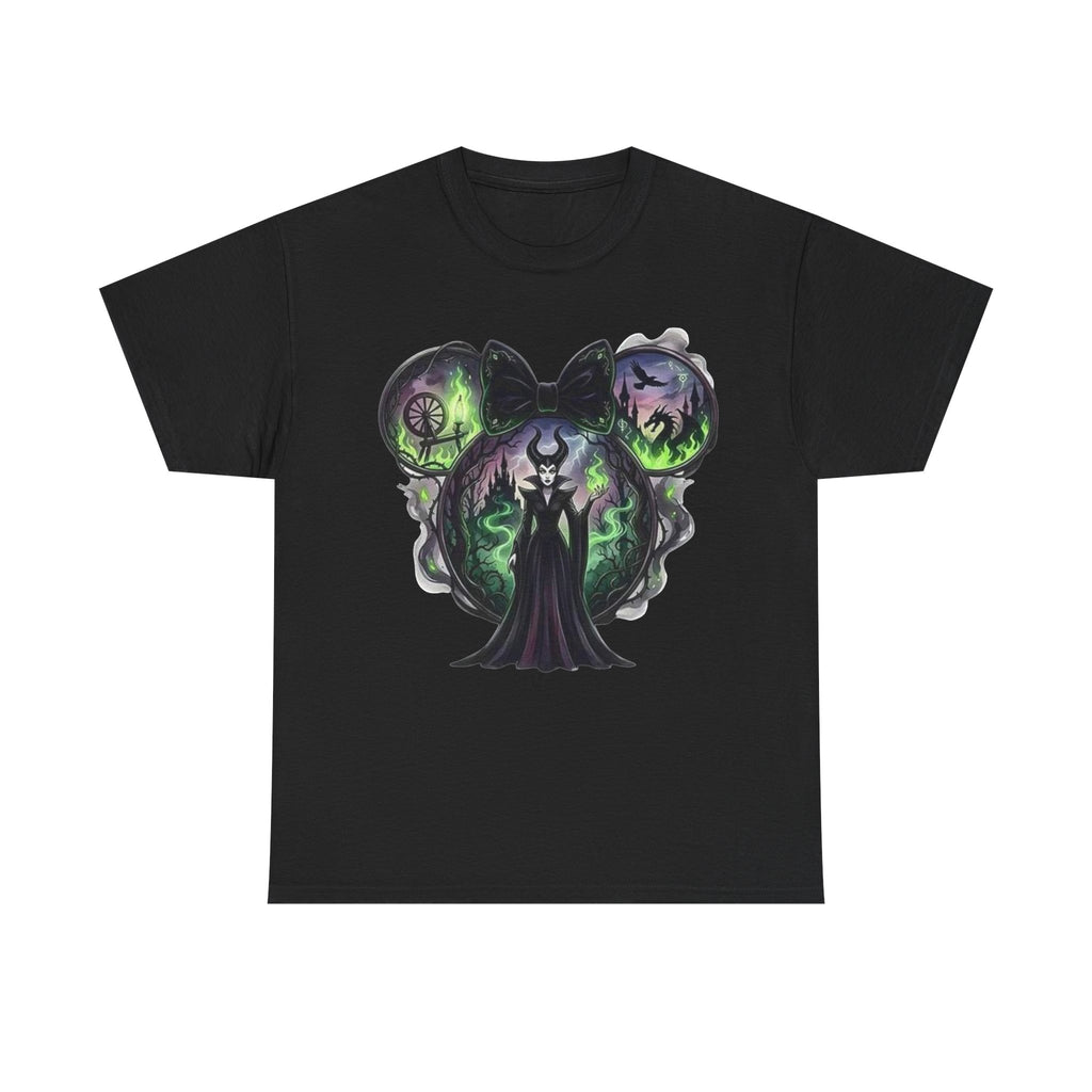 Maleficent Haunted Mouse Skull T-Shirt — Dark Fairytale Villain Tee