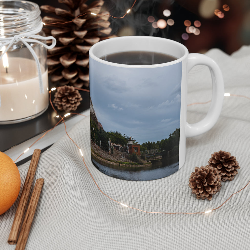 Everest Ride at Animal Kingdom Ceramic Coffee Mug — Scenic Snow-Capped Peak, 11oz & 15oz