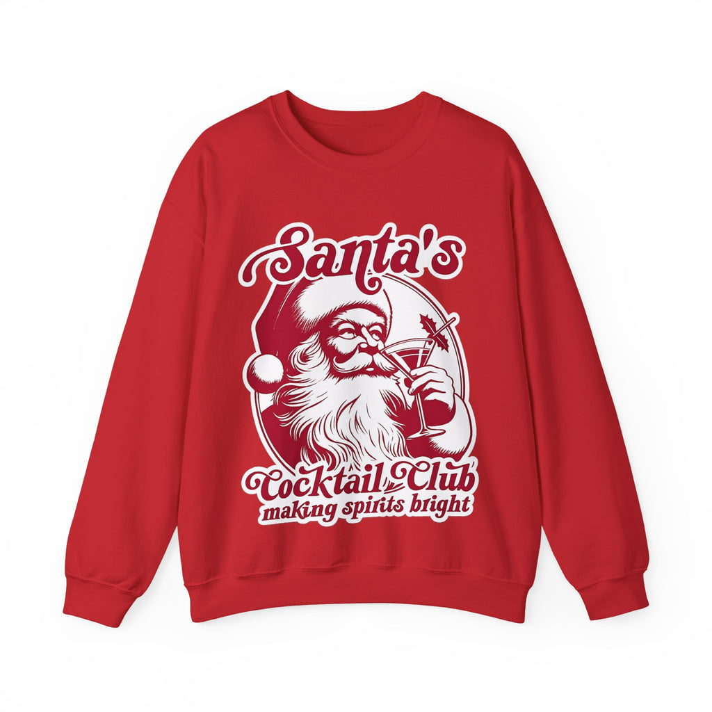 Santa's Cocktail Club Making Spirits Bright - Christmas Sweatshirt