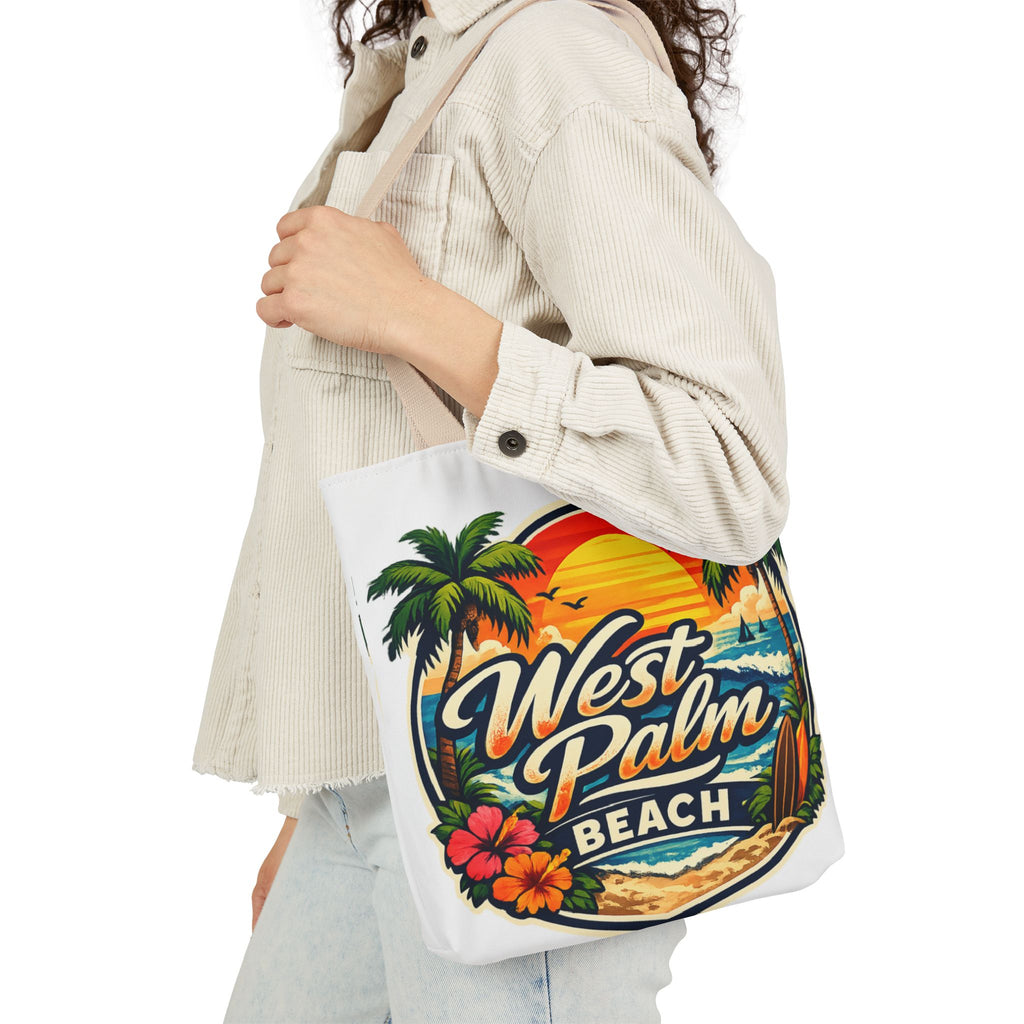 West Palm Beach Vintage Sunset Tote