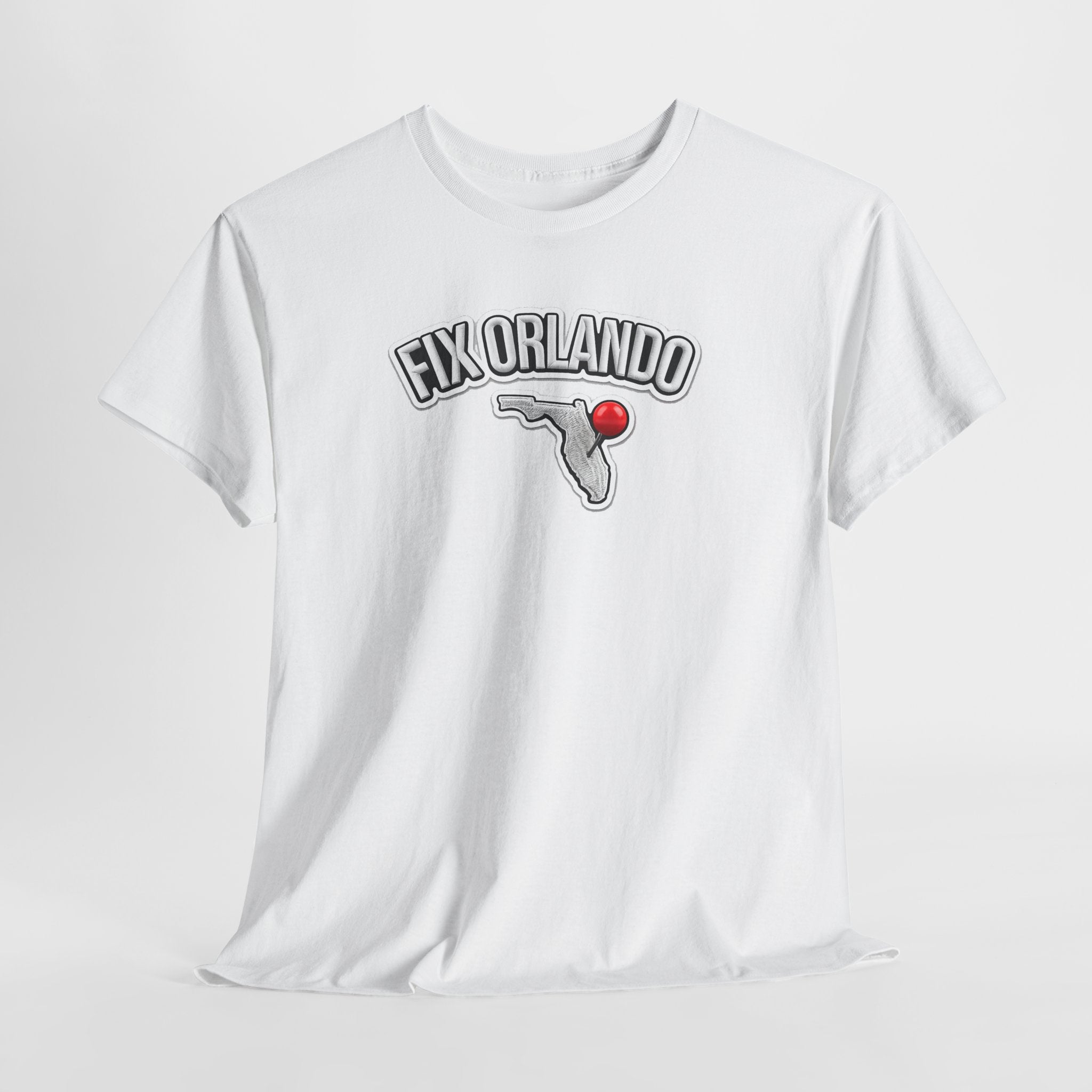 Fix Orlando T-Shirt — Florida Map with Bowling Pin Local Pride Tee