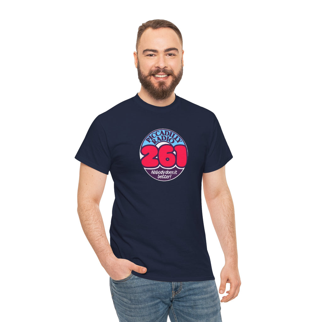 Piccadilly Radio '261' Logo T‑Shirt — Vintage Unofficial Radio Station Graphic Tee