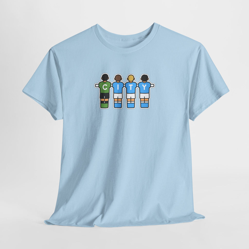 City Soccer Team Tee — Retro Foosball Players Graphic T-Shirt