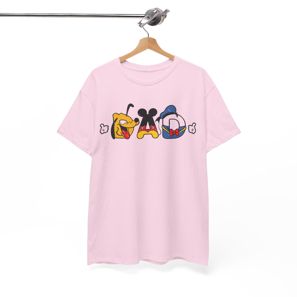 Disney Dad Character Graphic Tee — Playful Colorful Character Icons T-Shirt