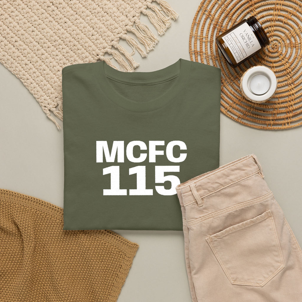 MCFC 115 T-Shirt — Vintage Football Club Number Tee