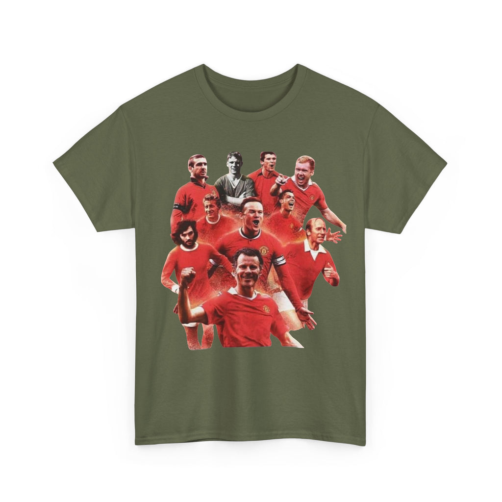 Manchester United Legends T‑Shirt — Retro Team Collage Football Tee