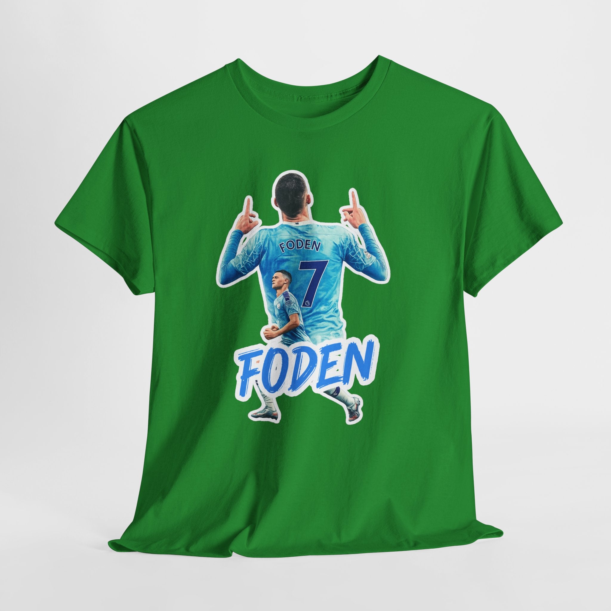 Phil Foden #7 Soccer T‑Shirt — Manchester City Fan Jersey Tribute