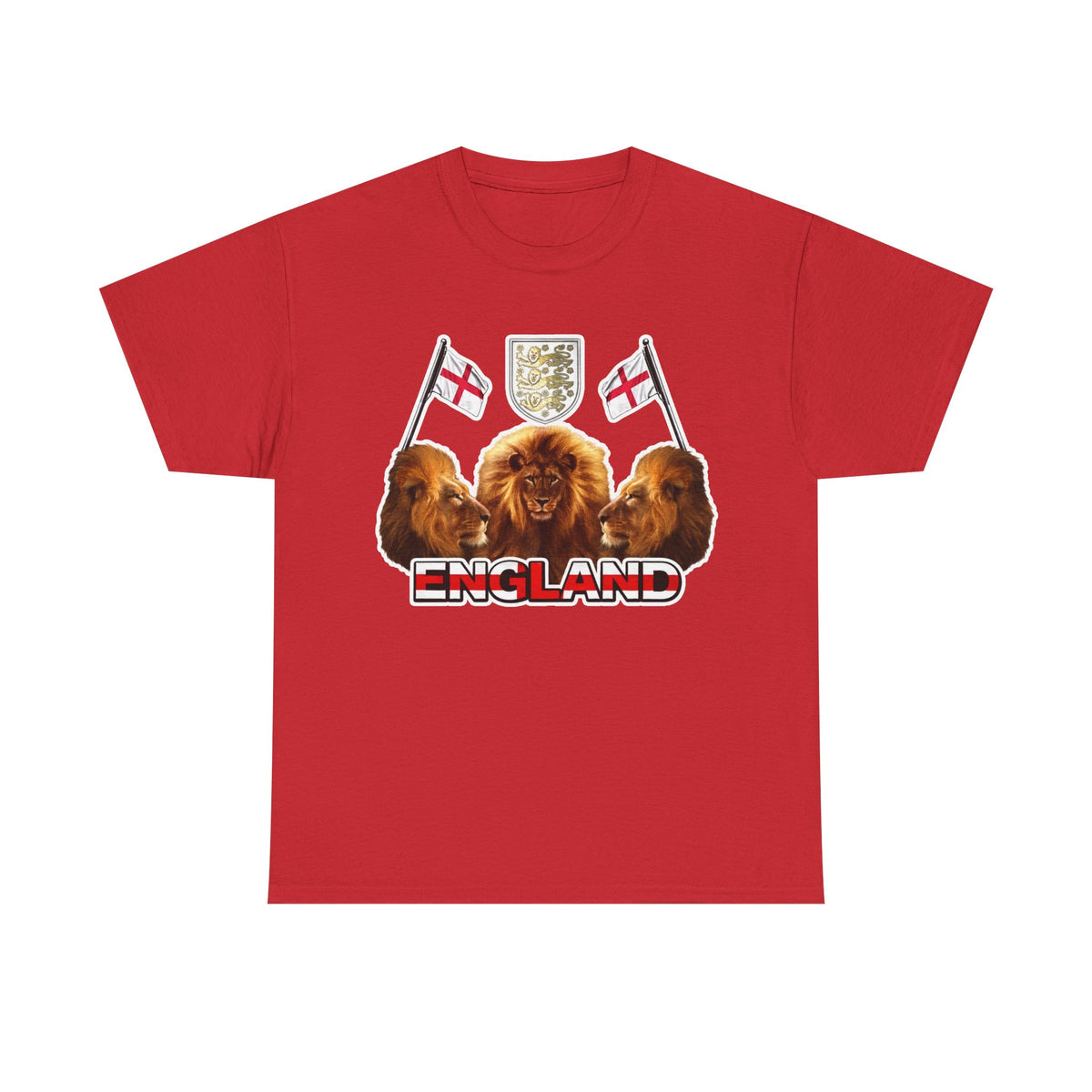 England 3 Lions Cotton Crest T-Shirt