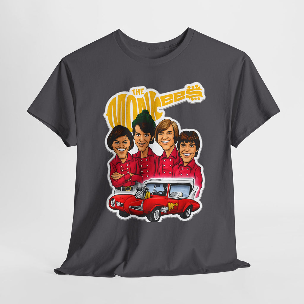 The Monkees Retro Band Tee — Colorful Car Cartoon Graphic